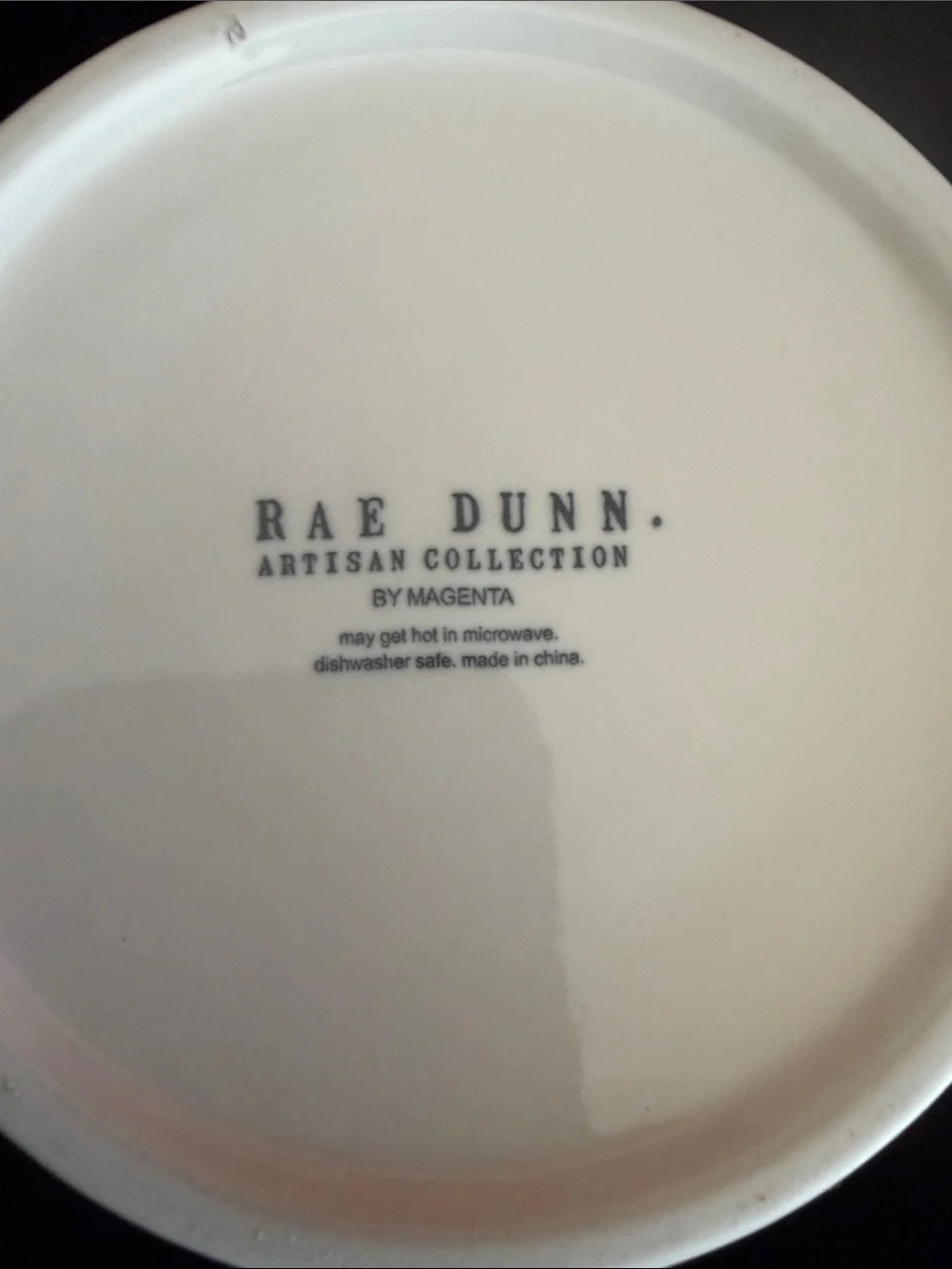 Rae Dunn White 'PURR' Ceramic Pet Bowl
